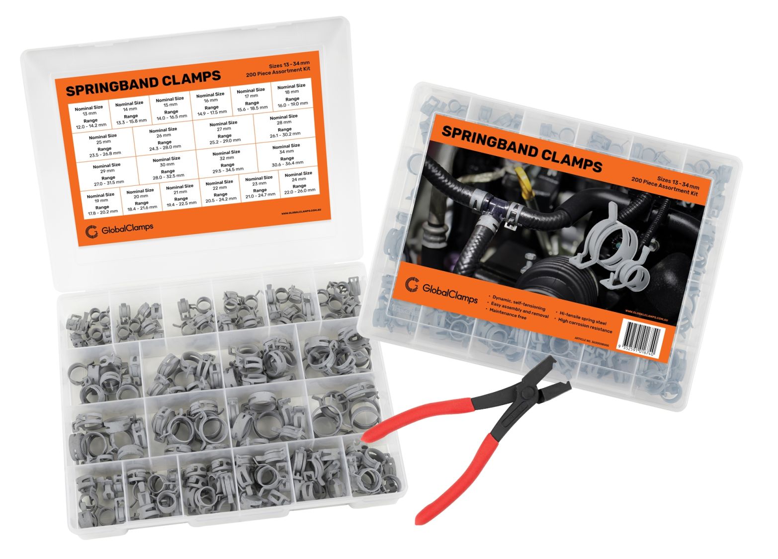 Springband Clamps Assortment Kits Tool Global Clamps LR