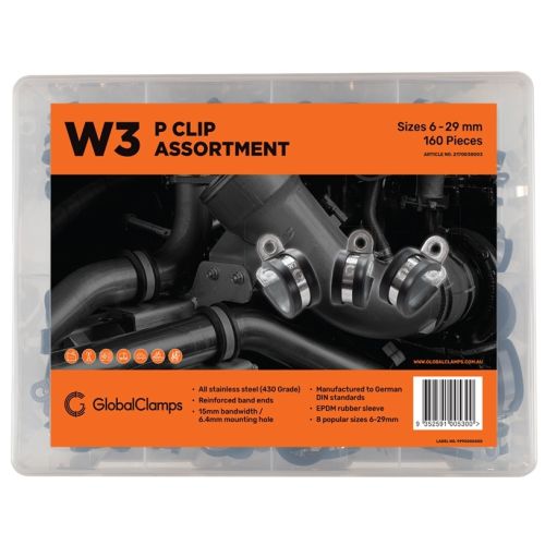 GC P Clip EPDM Assortment Kit W3 Global Clamps