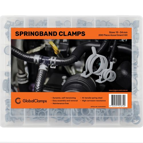 Springband Clamp Assortment Kit Open Global Clamps LR